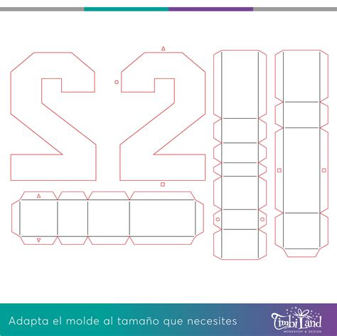 3d Numbers Template